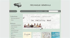 Desktop Screenshot of editionsmecaniquegenerale.com