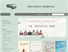 Tablet Screenshot of editionsmecaniquegenerale.com